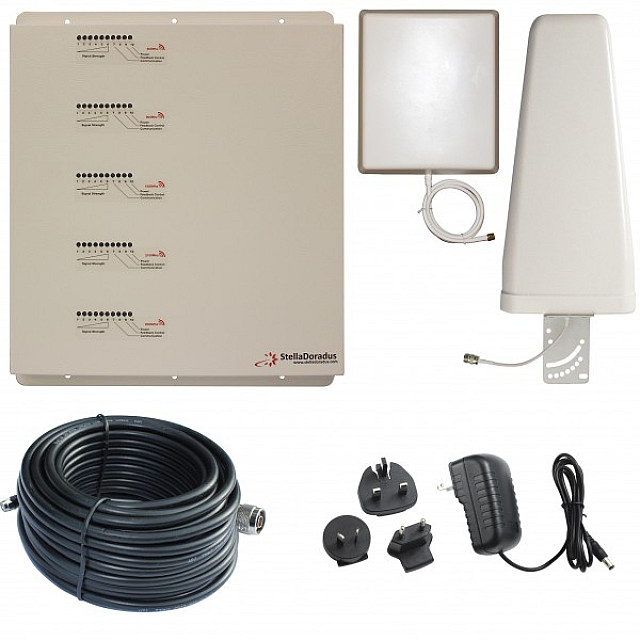 StellaDoradus 800 / 900 / 1800 / 2100 / 2600 MHz Frequency Bands Signal Repeater Kit (SD-RP1002-LGDWH)
