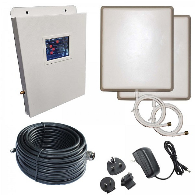 StellaDoradus 800/900/1800/2100 MHz Frequency Bands Signal Repeater Kit (SD-LCD-LGDW)
