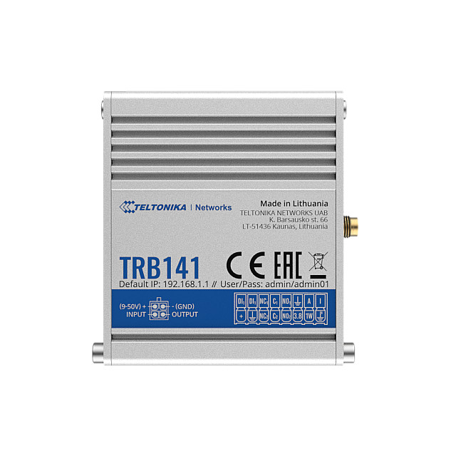 Teltonika TRB141 - LTE Cat1 10Mbps Industrial Rugged GPIO Gateway