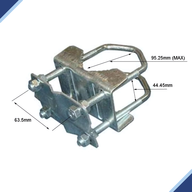 Mounting Bracket NC-CLMPSC2 Double Shelley Clamp For Mounting Starlink Dish and Sky Satellite