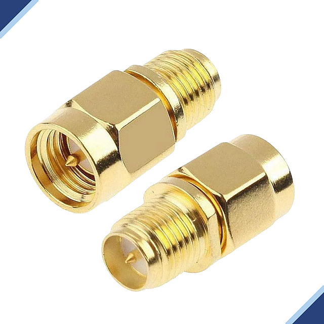 Cable Adapter/Coupler: RP SMA-Female / SMA-Male 