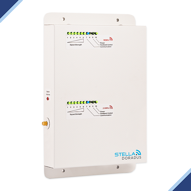 StellaDoradus 900/2100 MHz Frequency Bands Signal Repeater Kit (SD-RP1002-GW-15MSD240-YGI)