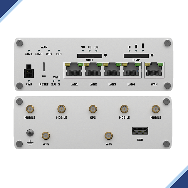 Teltonika TSW200: Unmanaged Industrial Active PoE+ 8-port Switch With Two (2) SFP Ports
