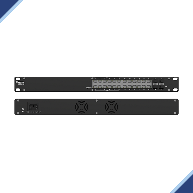 Teltonika SWM280: Powerful L2 PoE+ Managed Switch with L3 Features