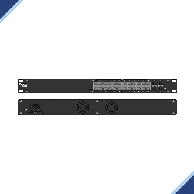 Teltonika SWM282: L2/L3 Cloud-Enabled PoE+ Managed Switch With 4-SFP Ports