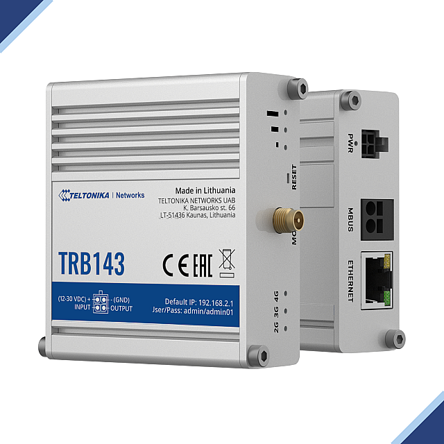 Teltonika TRB143: The Smart Way to Connect Your M-Bus Capable Network Devices To a 4G LTE, or 3G Network