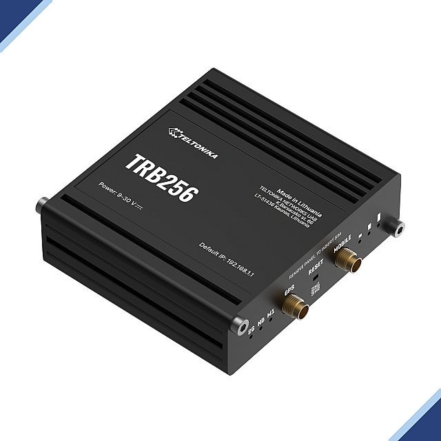 Teltonika TRB256 Industrial Gateway for 4G/LTE Cat M1/Cat NB1, NB2/EGPRS (Dual SIM)