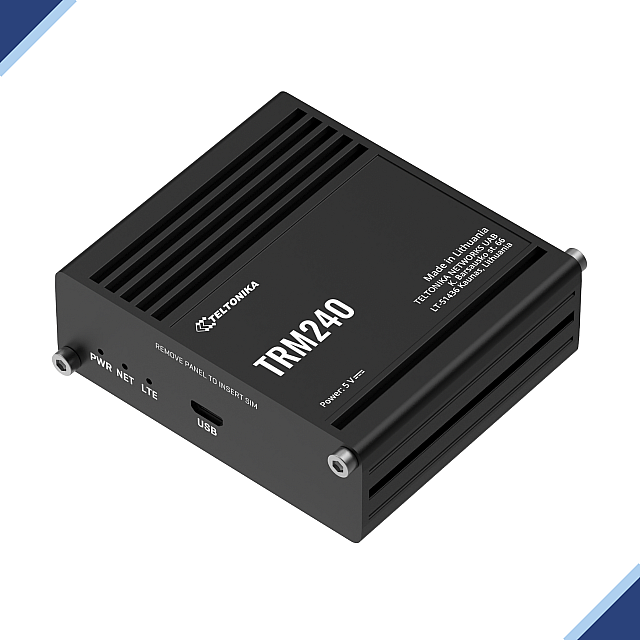 Teltonika TRM240: Industrial Cellular LTE Cat 1 Modem With An External Antenna