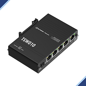 Teltonika TSW010 DIN Rail Industrial Compact 10/100 Network Ethernet Switch