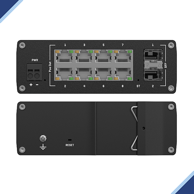 Teltonika TSW202: Managed Network Switch with Profinet Protocol Support Powered by TSWOS